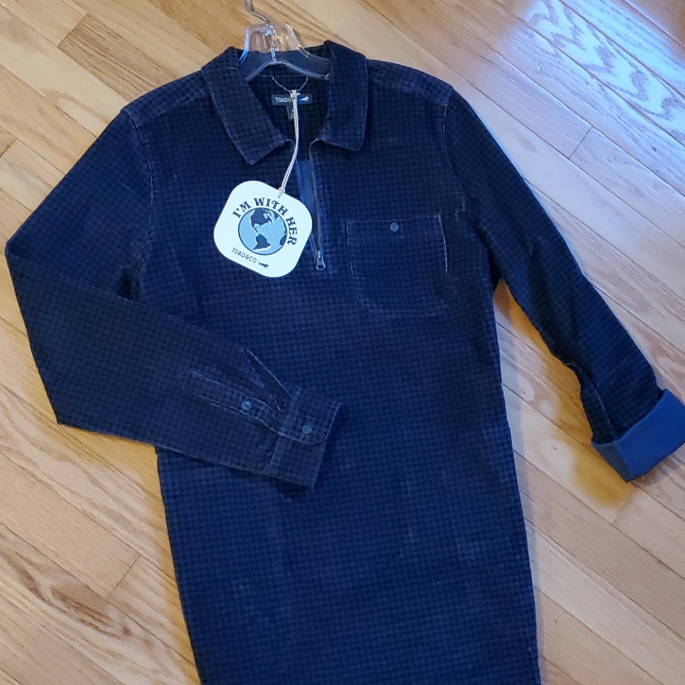 Toad & Co womens cruiser cord popover dress